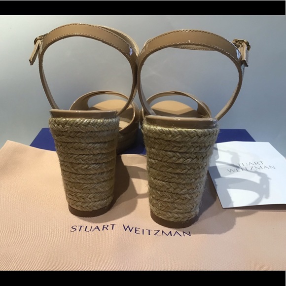 Stuart Weitzman😊NEW😀Rosemarie adobe patent sz 10 - Picture 11 of 12